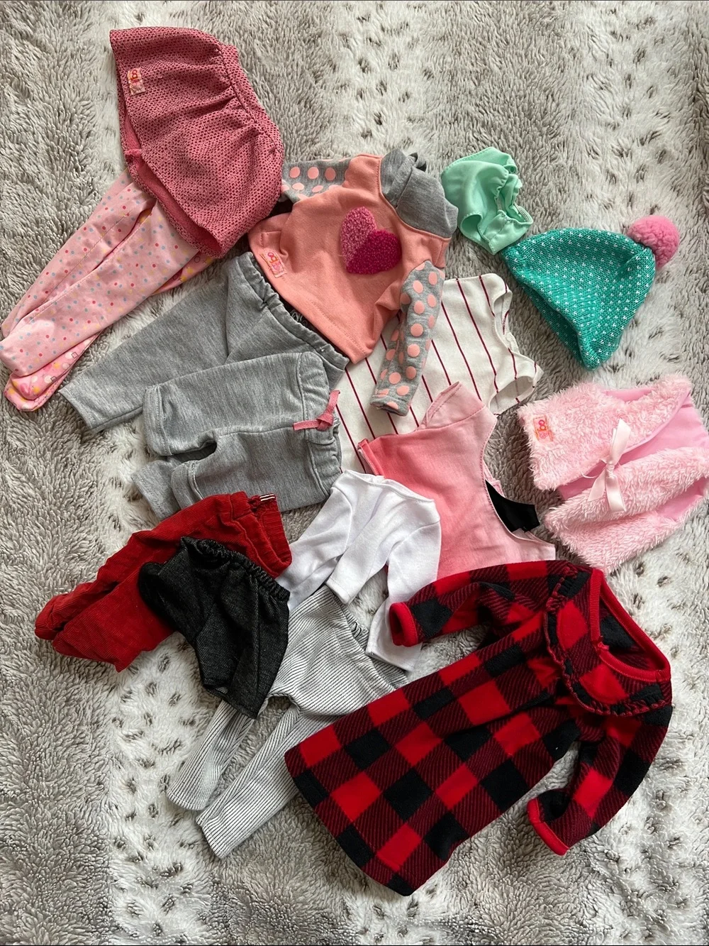 Assortment of Our Generation Doll Clothes